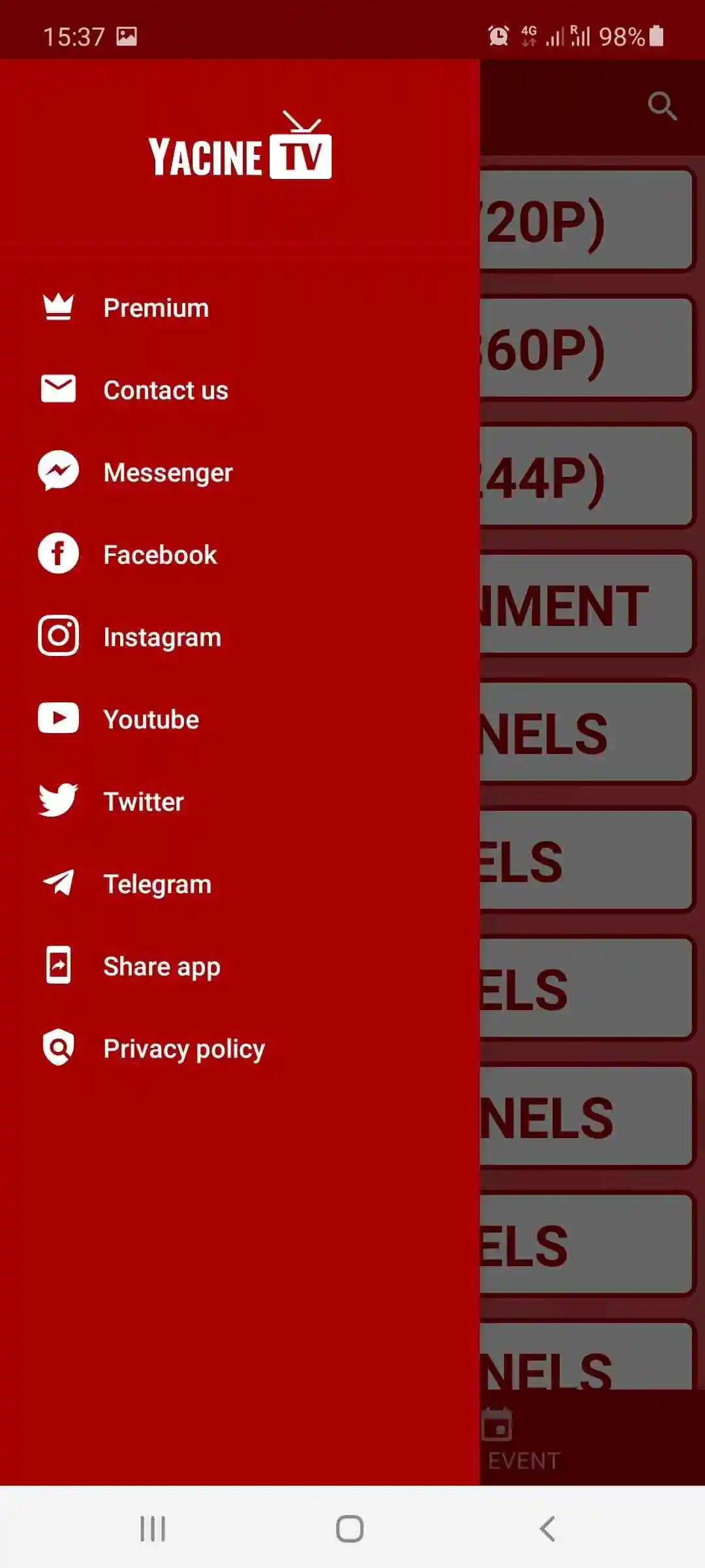 Yacine TV - لقطة شاشة