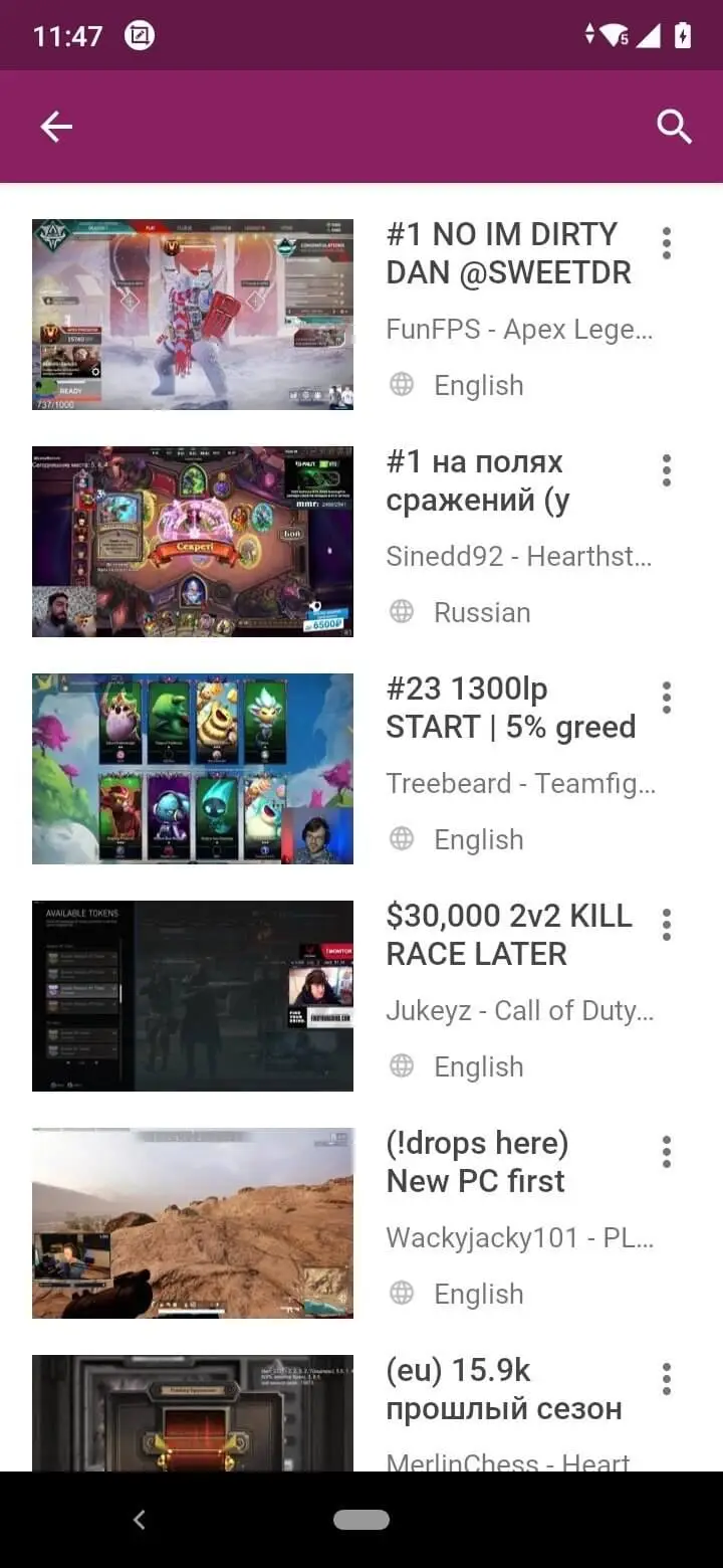 Mobdro - لقطة شاشة